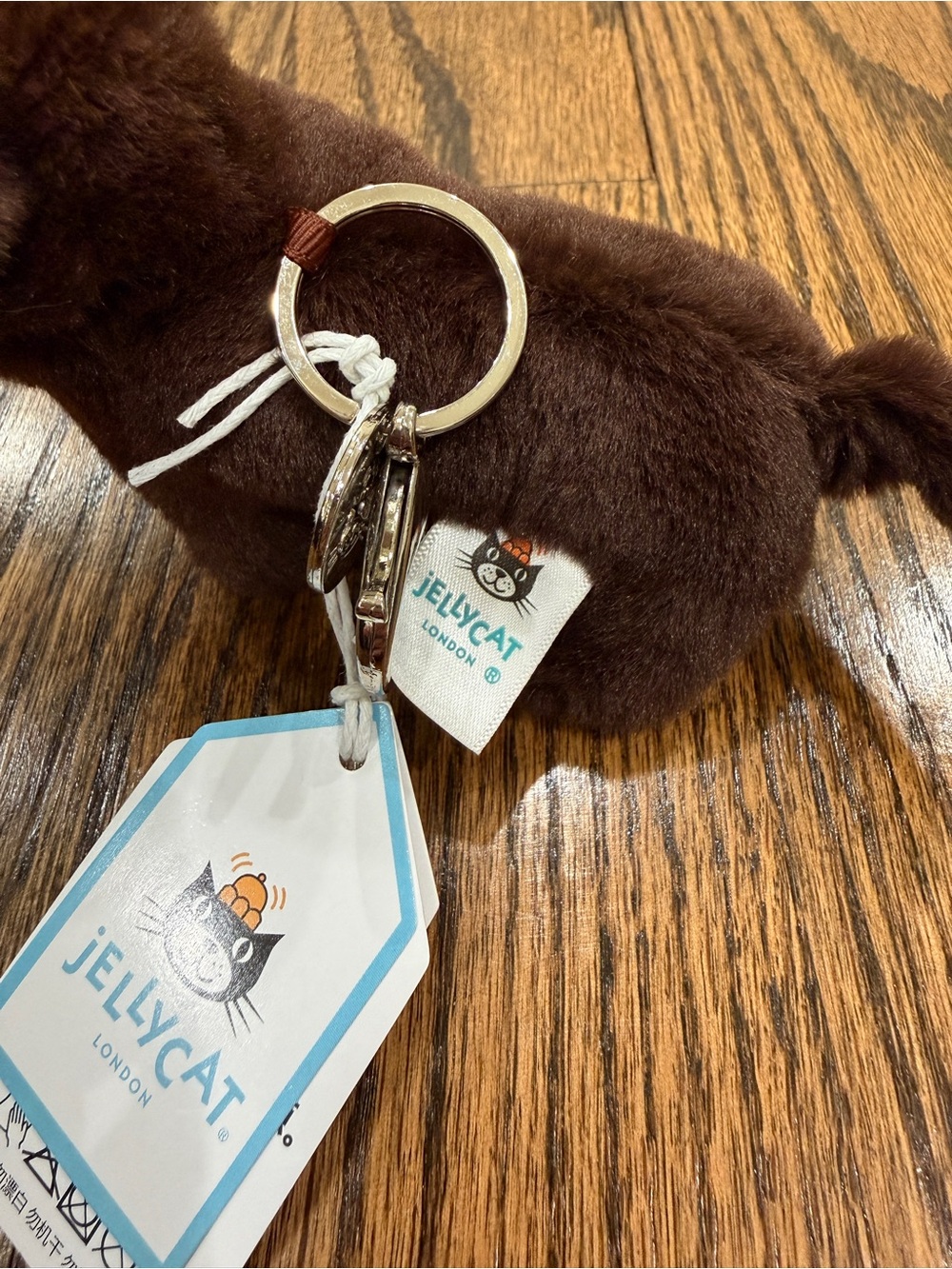 Jellycat Otto Sausage Dog Bag Charm keychain NWT - Picture 5 of 7